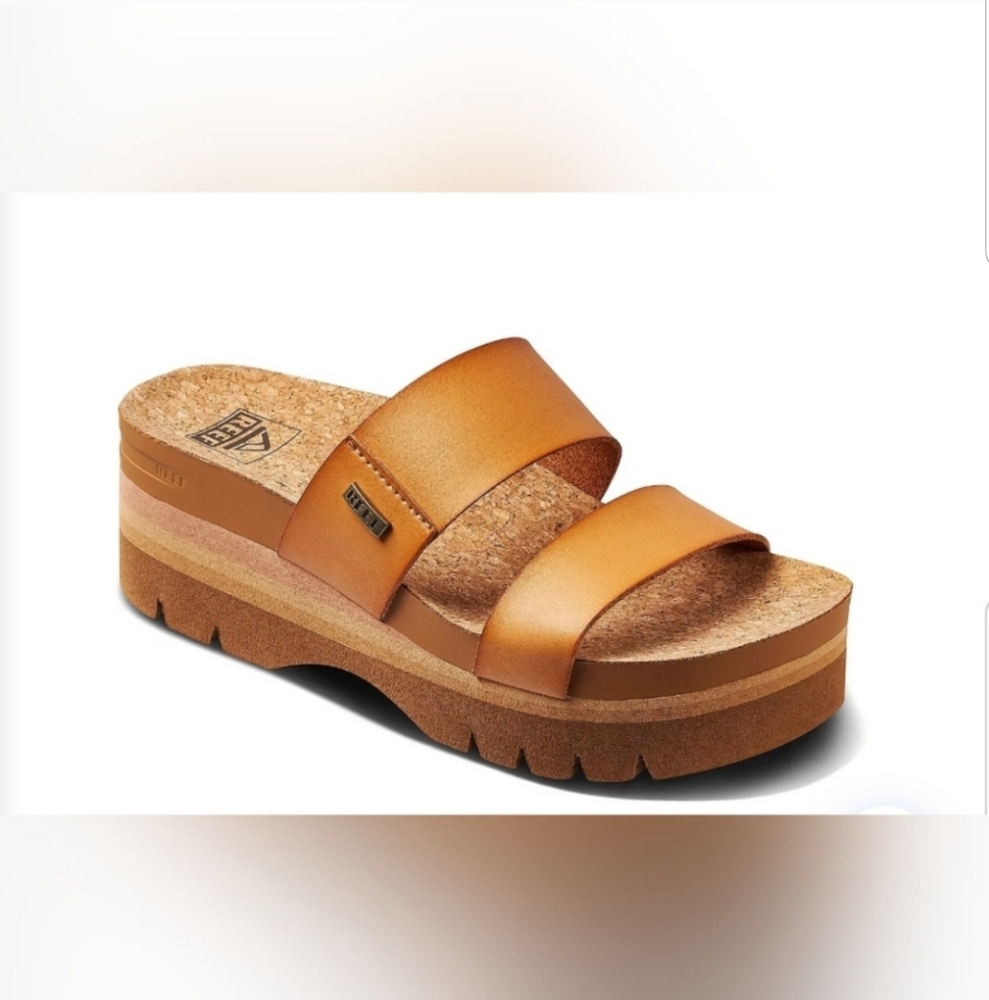 🔥NEW! Reef Women's Cushion Vista Higher Slides sz 9 NWT Price Firm - Picture 3 of 13